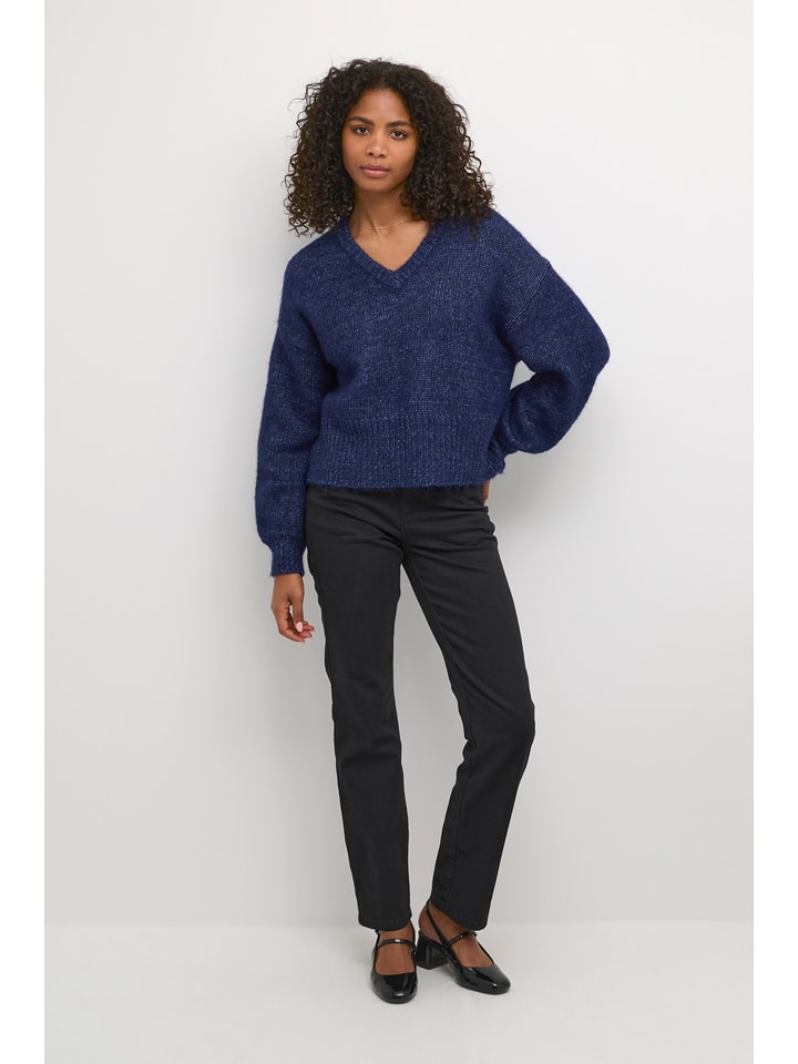 Kaffe Sweter w kolorze granatowym rozmiar: M