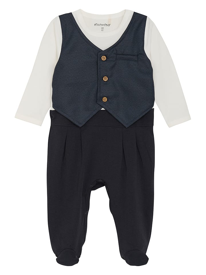 Minymo Śpioszki w kolorze czarno-białym rozmiar: 92