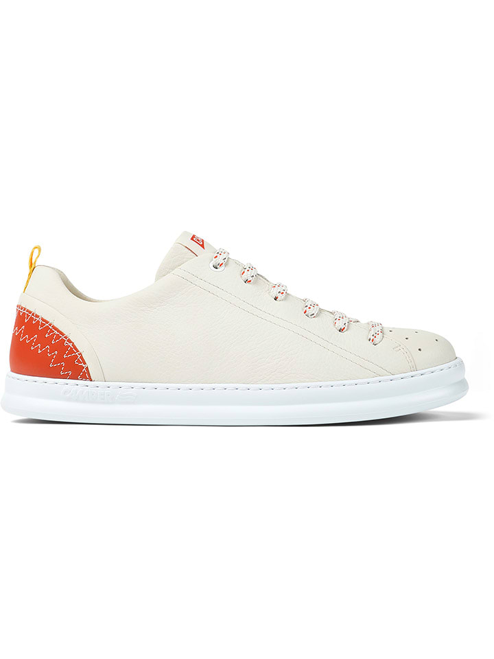 Camper Skórzane sneakersy w kolorze kremowo-pomarańczowym rozmiar: 42