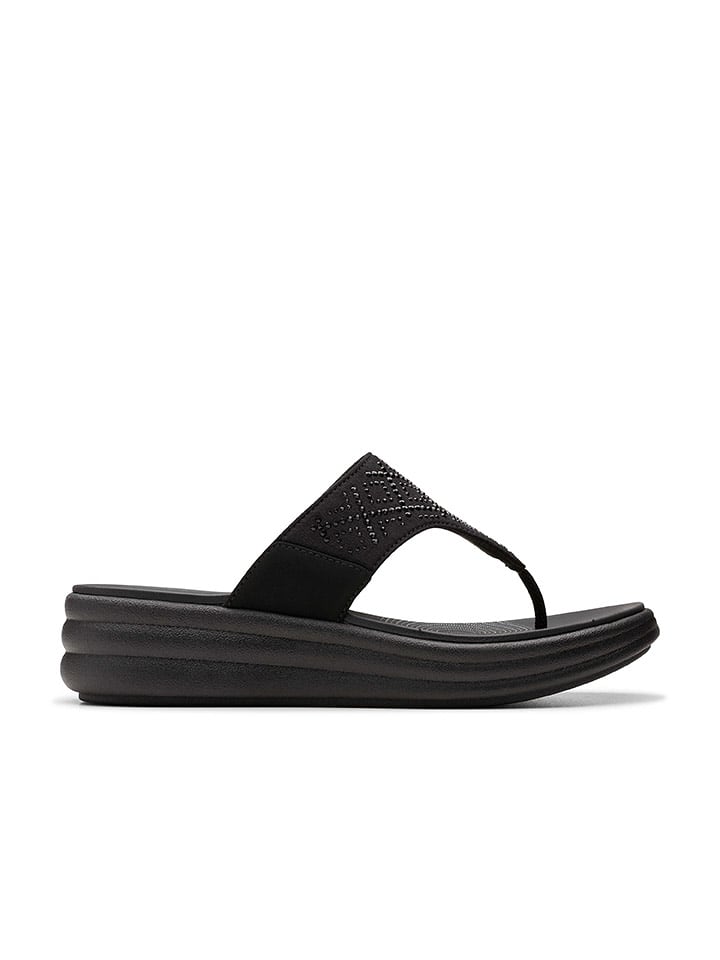 Clarks Japonki "Drift Way" w kolorze czarnym rozmiar: 37