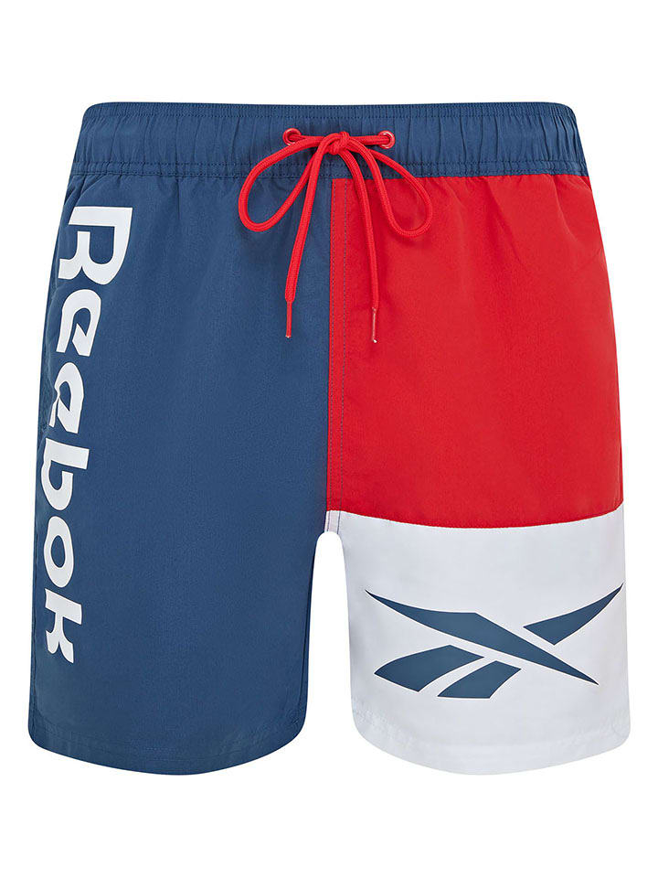 Reebok Szorty kąpielowe "Roscoe" w kolorze granatowo-czerwono-białym rozmiar: M