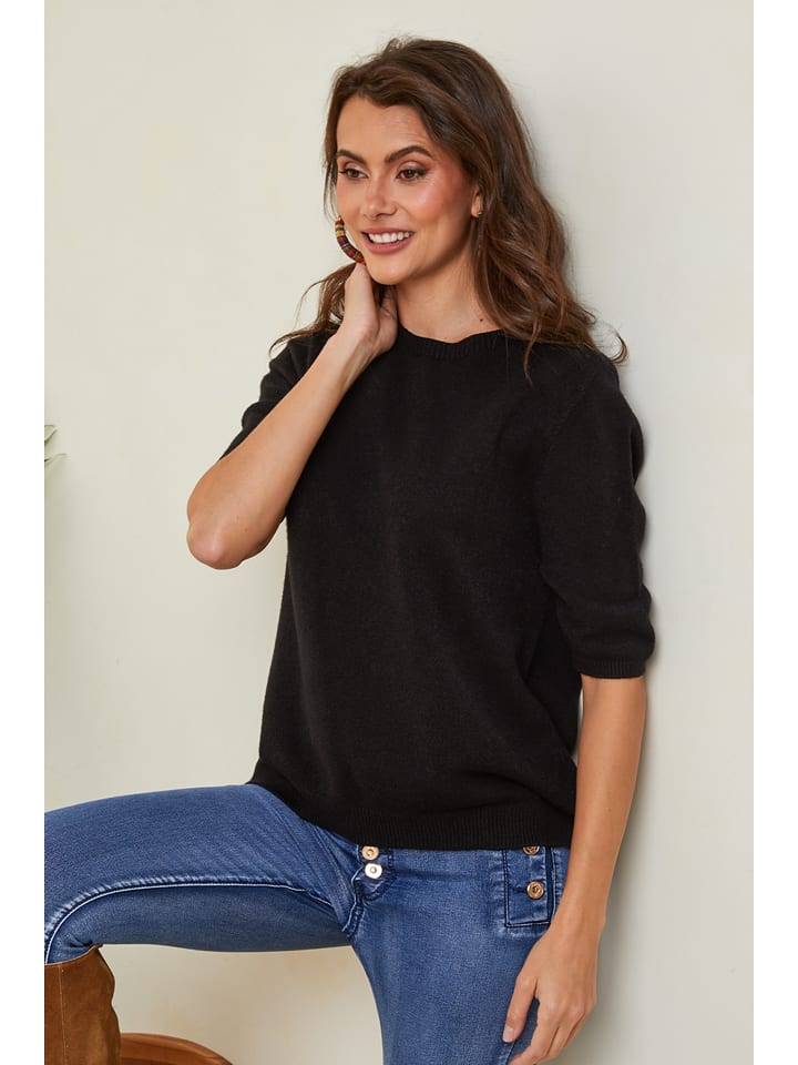 Joséfine Sweter "Kalocsa" w kolorze czarnym rozmiar: M