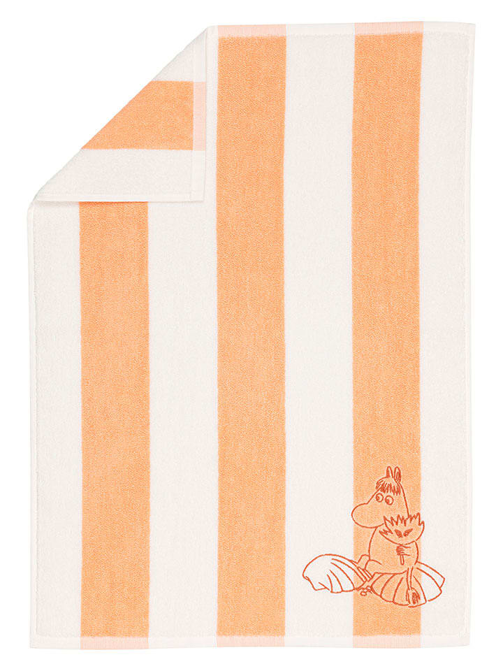 Moomin Ręcznik w kolorze pomarańczowo-białym - 70 x 50 cm rozmiar: onesize