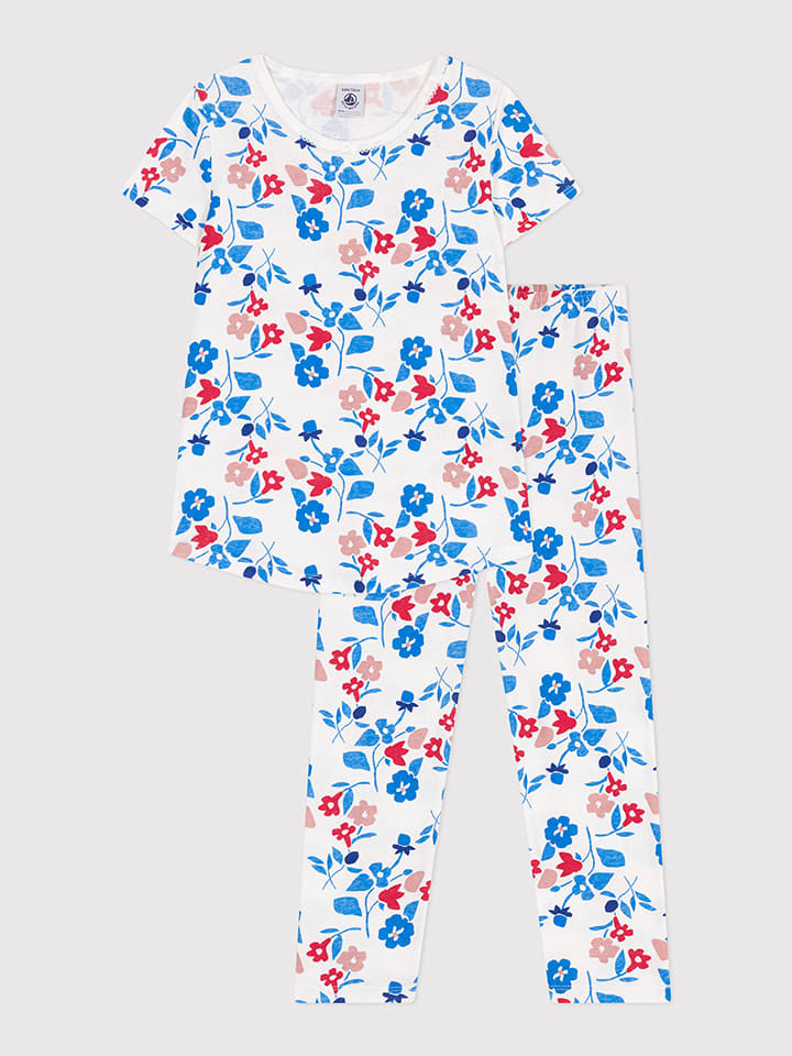 PETIT BATEAU Piżama w kolorze białym rozmiar: 110