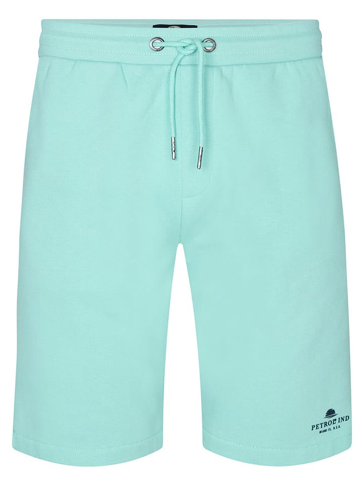 Petrol Industries Szorty dresowe w kolorze turkusowym rozmiar: XL