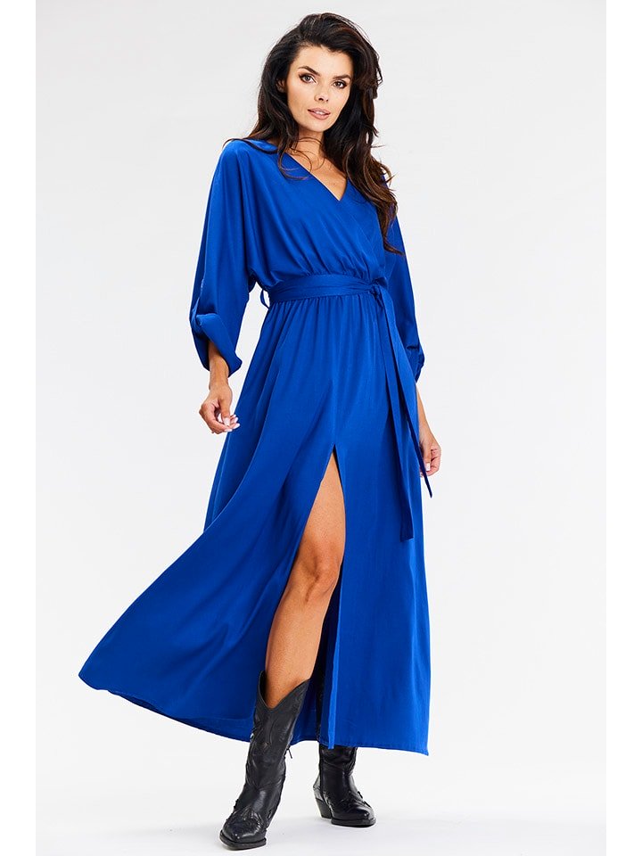 Awama Sukienka w kolorze niebieskim rozmiar: L