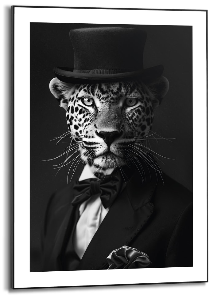Orangewallz Druk artystyczny "Panther Sui" w ramce rozmiar: 50x70 cm
