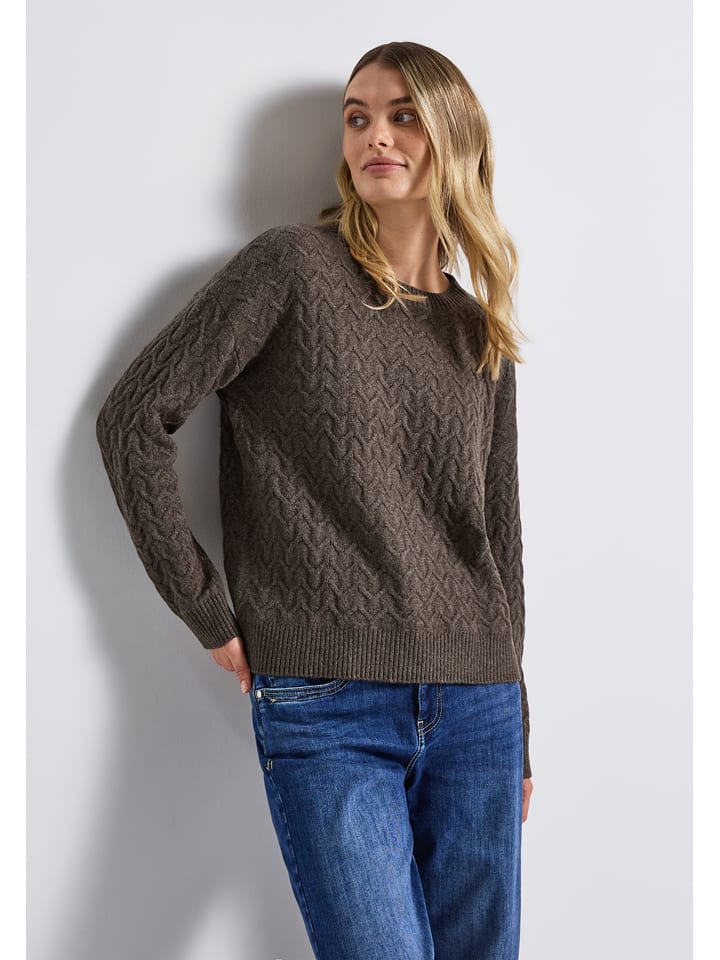 Cecil Sweter w kolorze ciemnobrązowym rozmiar: 44