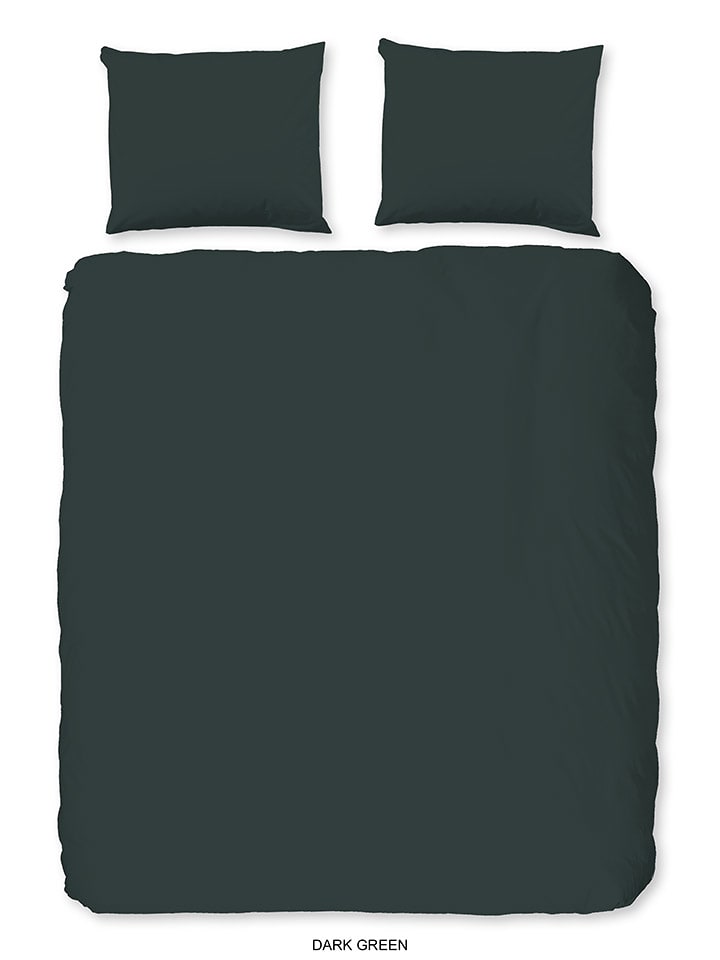 Good Morning Komplet pościeli w kolorze ciemnozielonym rozmiar: 135x200 cm