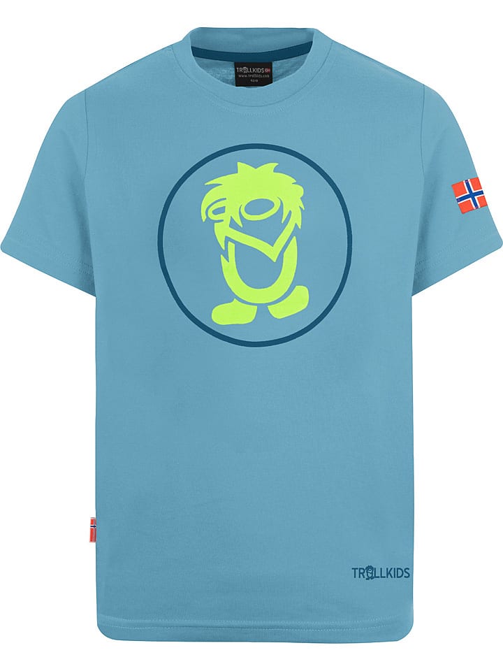 Trollkids Koszulka funkcyjna "Troll" w kolorze błękitnym rozmiar: 164