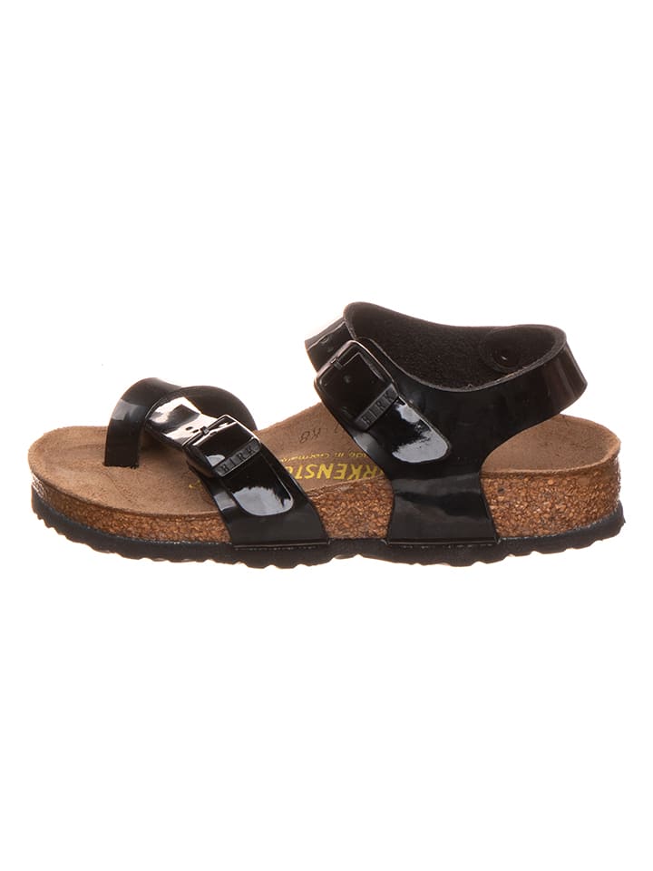 Birkenstock Skórzane sandały "Taormina" w kolorze czarnym rozmiar: 24