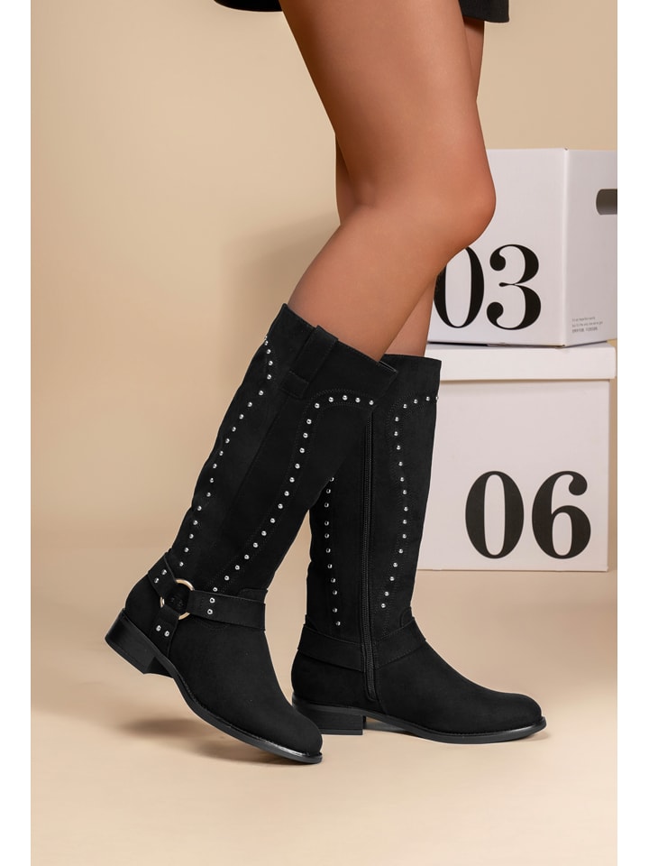 C'M Kozaki w kolorze czarnym rozmiar: 37