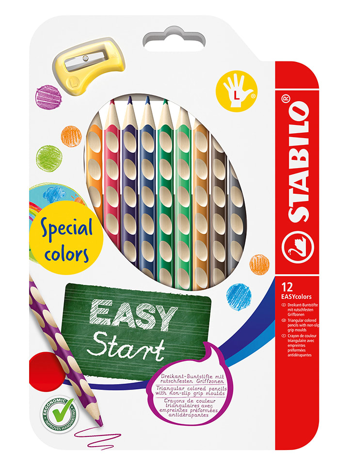 STABILO Kredki (12 szt.) "EASYcolors" dla leworęcznych rozmiar: onesize