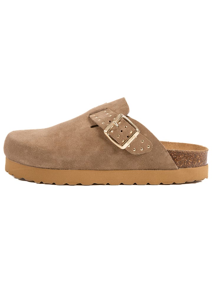 billowy Skórzane chodaki w kolorze brązowym rozmiar: 38