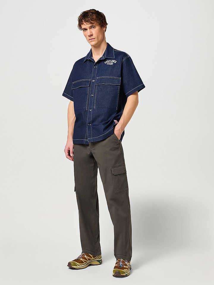 Wrangler Bojówki w kolorze antracytowym rozmiar: W33/L32