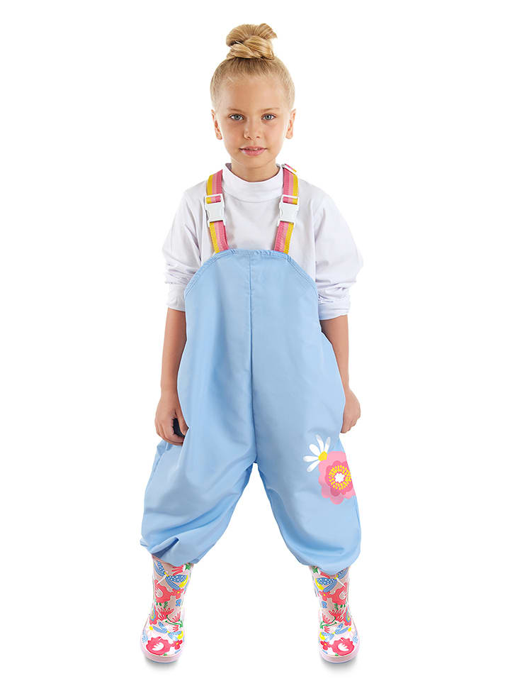 Denokids Spodnie przeciwdeszczowe w kolorze błękitnym rozmiar: 110/116