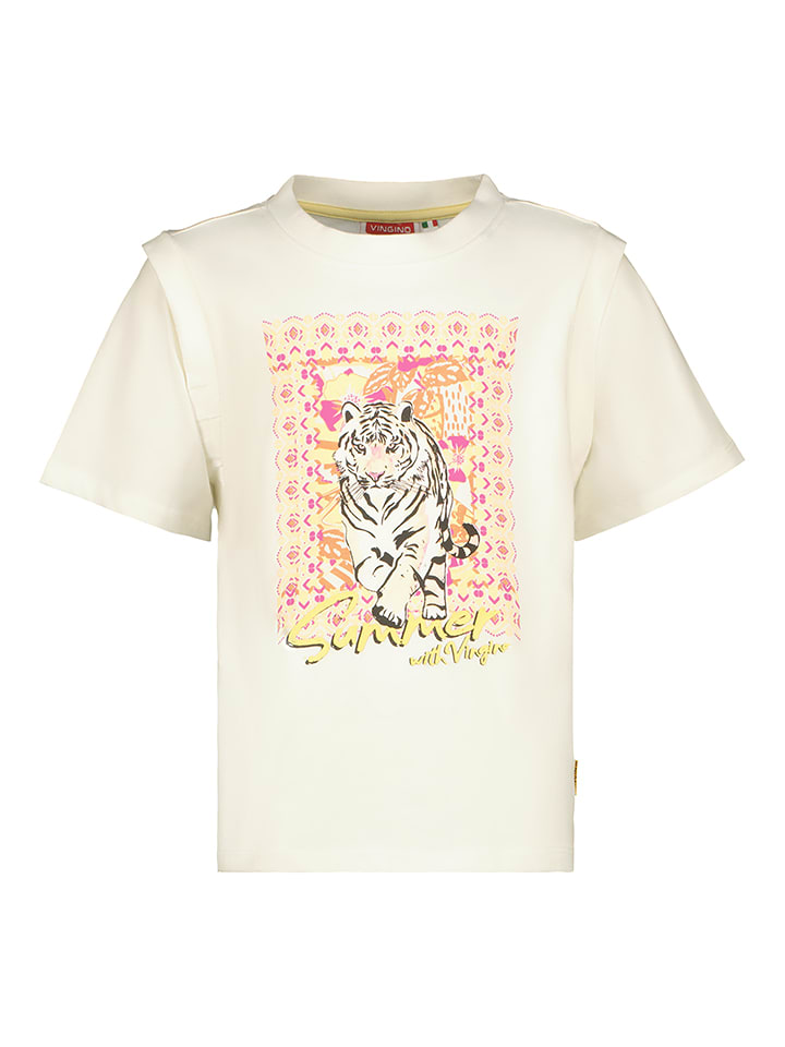 Vingino Koszulka "Halia" w kolorze kremowym rozmiar: 176