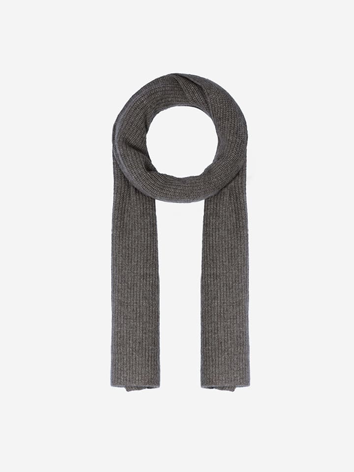 Perfect Cashmere Kaszmirowy szal "Lea" w kolorze szarym - 180 x 30 cm rozmiar: onesize