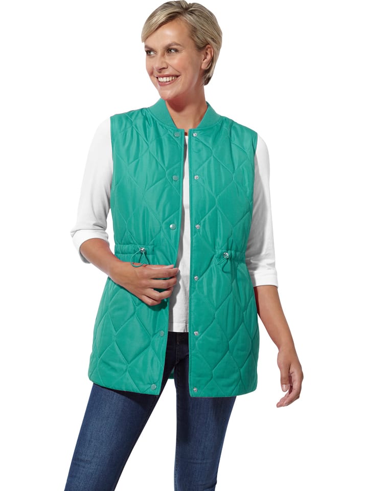 WITT WEIDEN Kamizelka pikowana w kolorze turkusowym rozmiar: 46