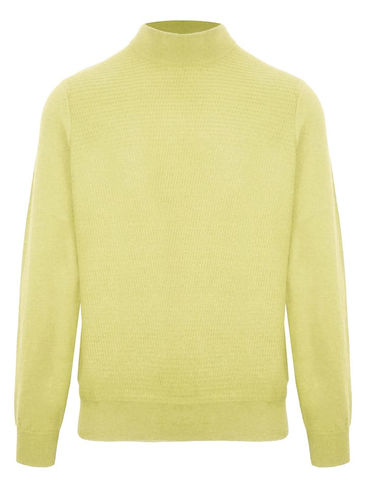 Malo Optimum Sweter "Lupetto" w kolorze jasnożółtym rozmiar: L