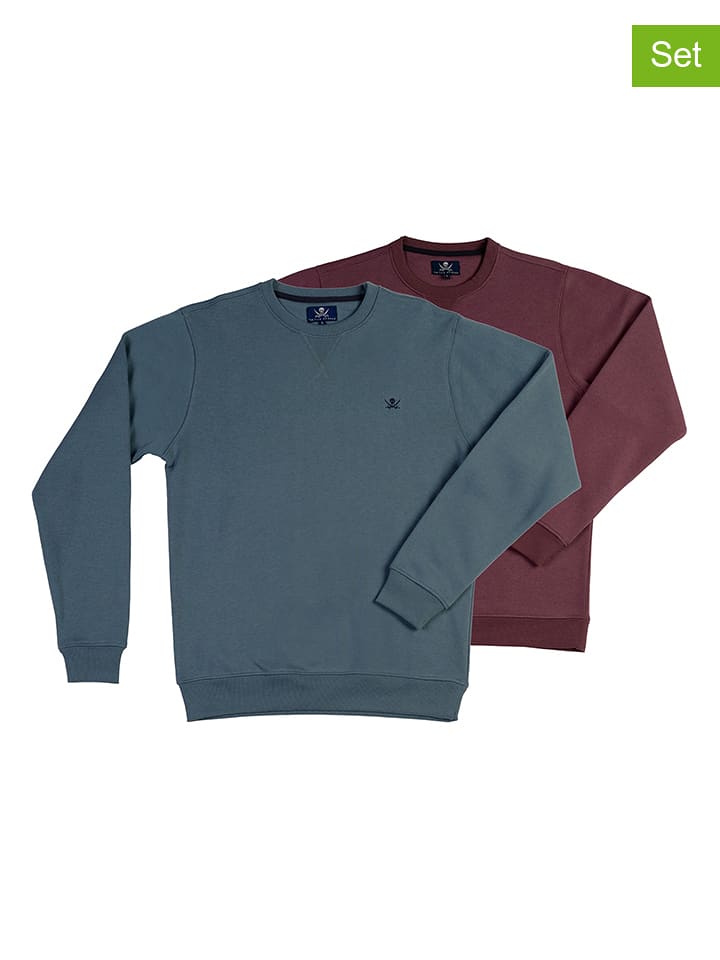 The Time of Bocha Bluzy (2 szt.) w kolorze niebieskim i fioletowym rozmiar: L