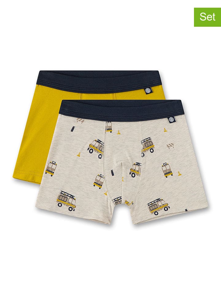 Sanetta Bokserki (2 pary) w kolorze beżowo-żółtym rozmiar: 140