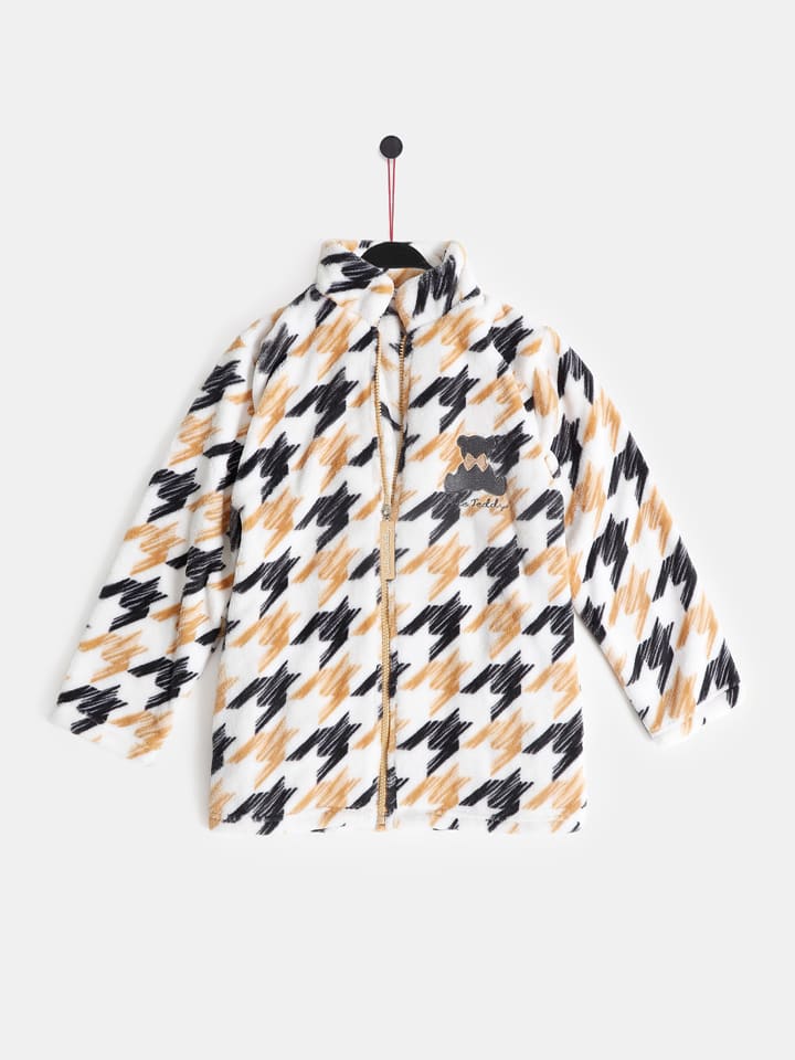 admas Kurtka polarowa w kolorze biało-beżowo-czarnym rozmiar: 116