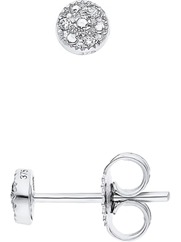 DYAMANT Złote kolczyki-wkrętki z diamentami rozmiar: onesize