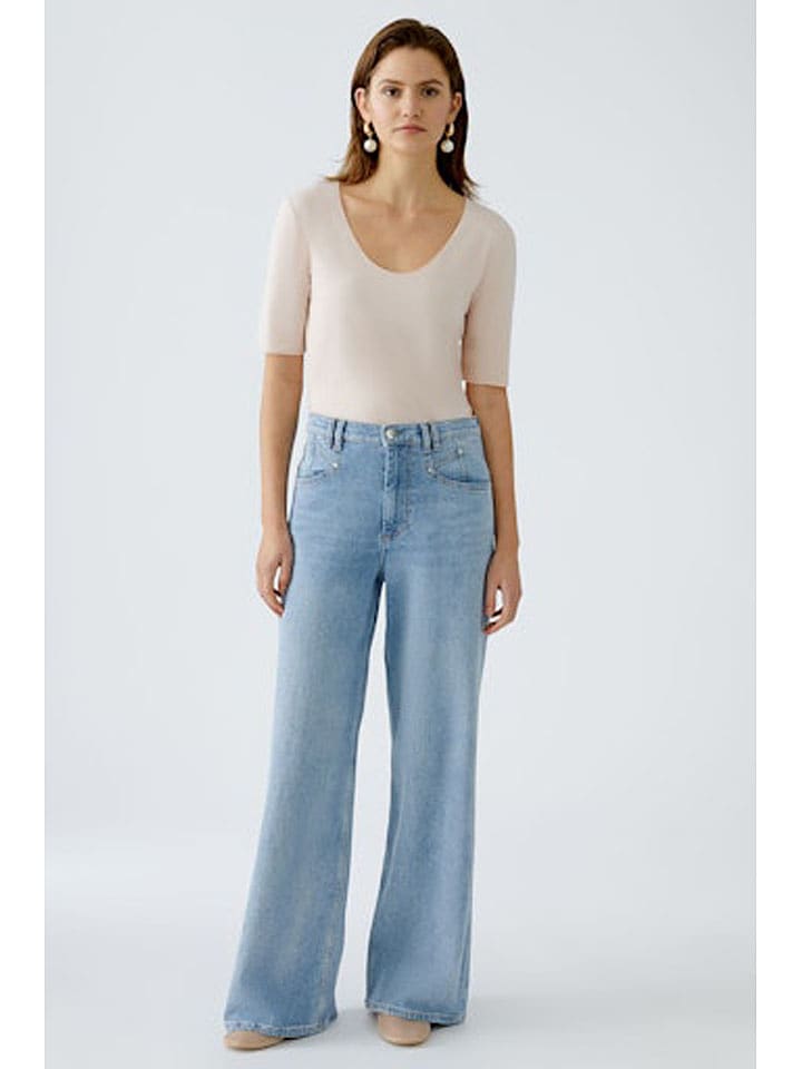 Oui Koszulka w kolorze beżowym rozmiar: 40