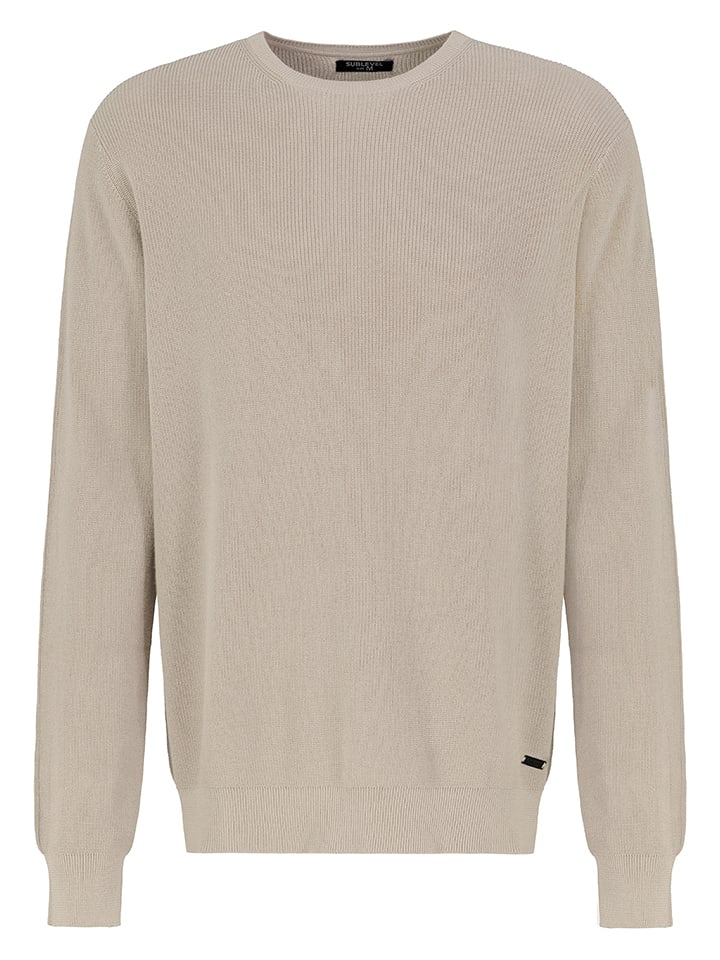 Sublevel Sweter w kolorze beżowym rozmiar: L