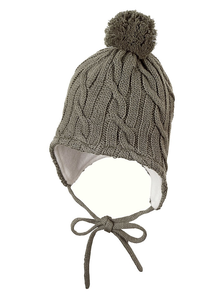 Sterntaler Czapka w kolorze khaki z wiązaniem rozmiar: 51 cm