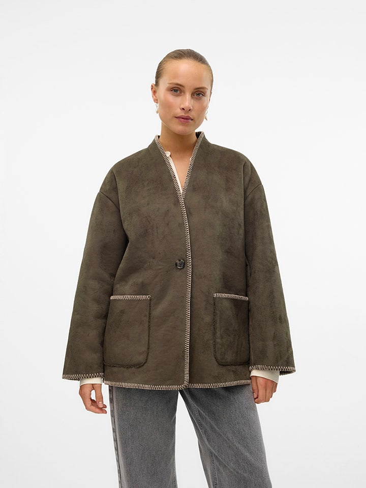Vero Moda Kurtka "VMLIVA w kolorze brązowym ze skóry syntetycznej rozmiar: XS