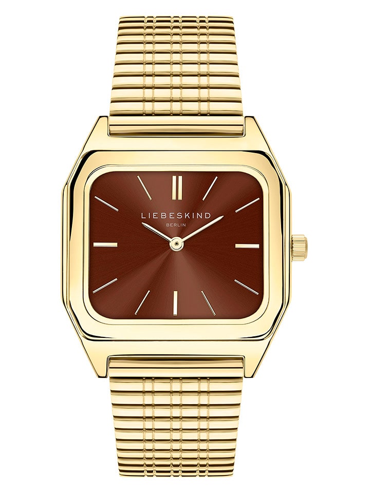 Liebeskind Zegarek kwarcowy w kolorze złoto-brązowym rozmiar: onesize