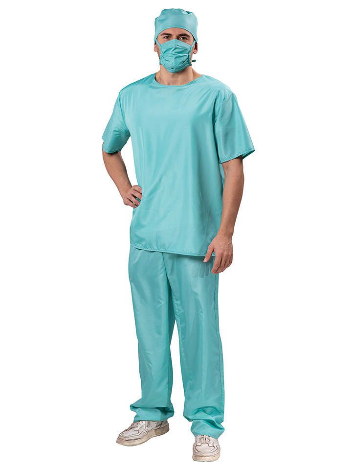 Party x People 2-częściowy kostium "Chirurg" w kolorze turkusowym rozmiar: XL