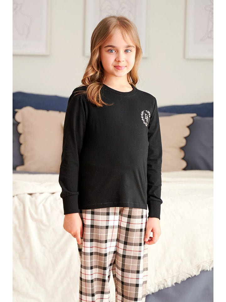 Doctor Nap Piżama w kolorze czarno-brązowym rozmiar: 110/116