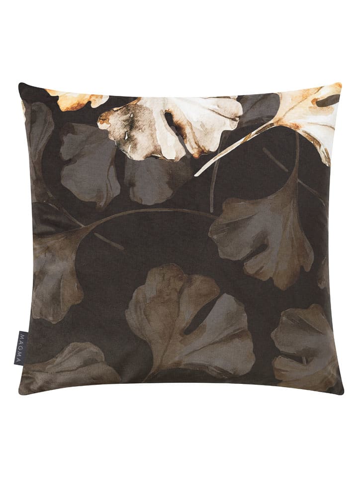 Magma Heimtex Poszewka "Flores" w kolorze brązowo-beżowym na poduszkę - 50 x 50 cm rozmiar: onesize