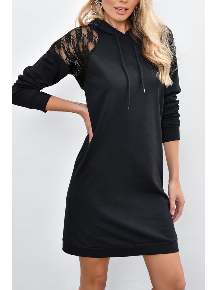 LA Angels Sukienka dresowa w kolorze czarnym rozmiar: L