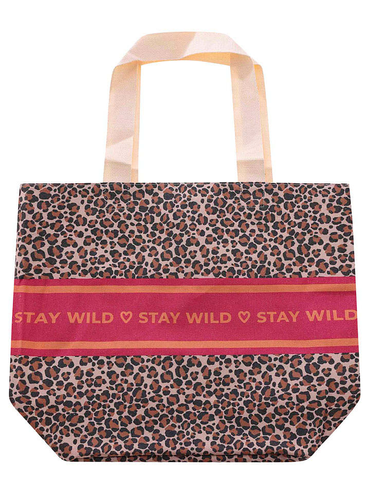 Zwillingsherz Shopper bag w kolorze czerwono-różowo-czarnym - 45 x 38 x 17 cm rozmiar: onesize