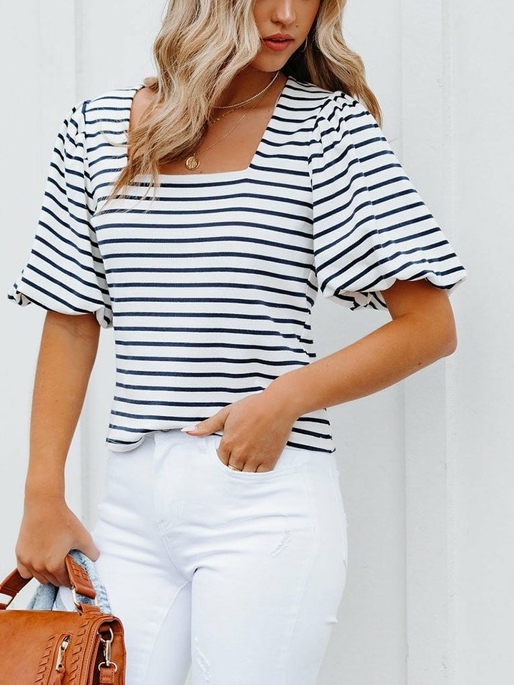 Milan Kiss Bluzka w kolorze kremowo-czarnym rozmiar: M