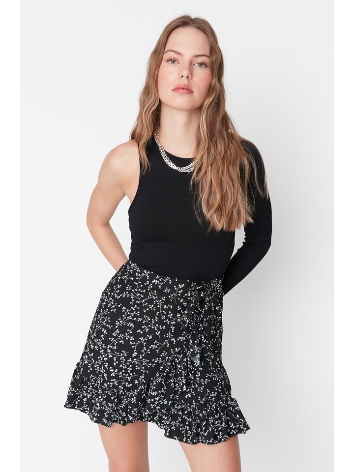 trendyol Spódnica w kolorze czarnym rozmiar: S