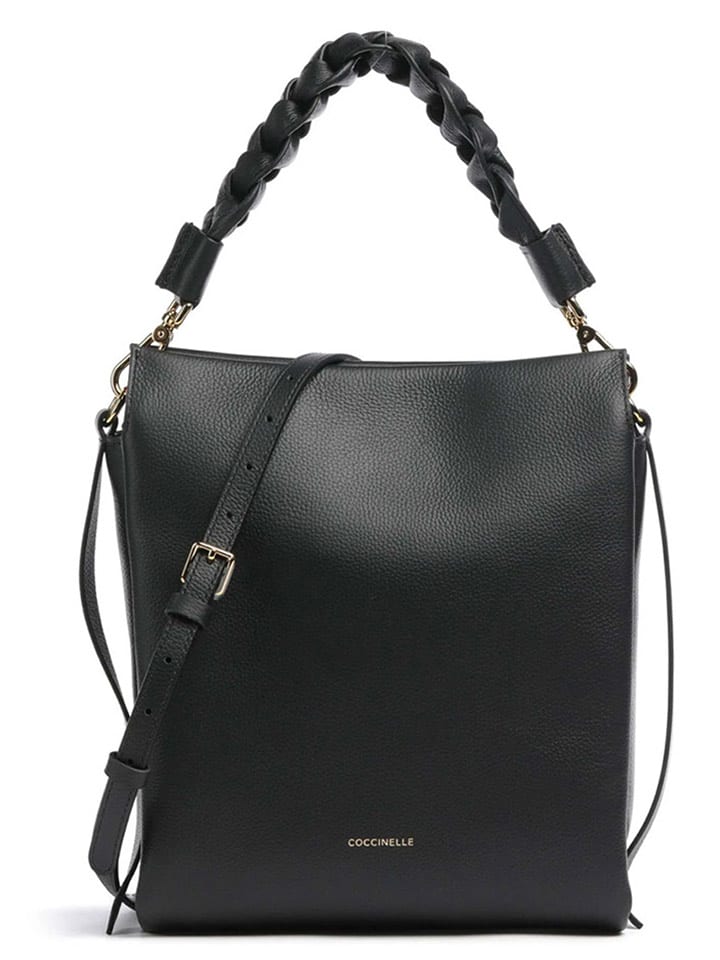 COCCINELLE Skórzana torebka w kolorze czarnym - 23 x 27 x 10 cm rozmiar: onesize