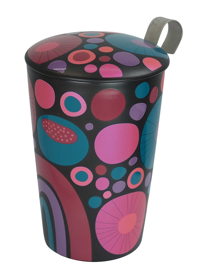 Eigenart Kubek "Cheerful" w kolorze różowym do herbaty - 350 ml rozmiar: onesize