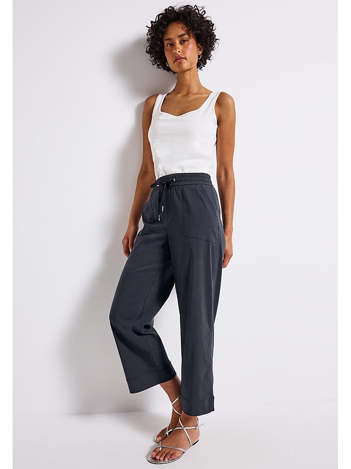 Street One Spodnie w kolorze granatowym rozmiar: W44/L28