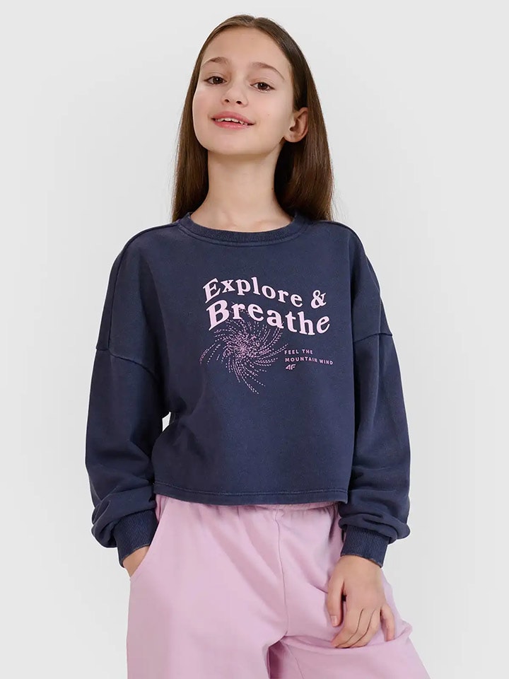 4F Bluza w kolorze granatowym rozmiar: 140