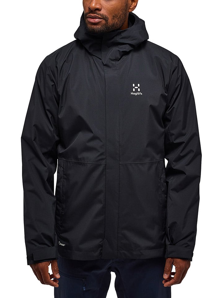 Haglöfs Kurtka funkcyjna "Gran 3-in-1 Proof" w kolorze czarnym rozmiar: XL