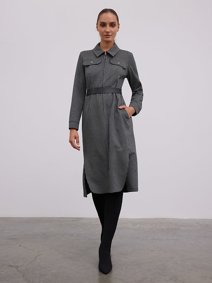 BGN Sukienka w kolorze czarno-szarym rozmiar: 38