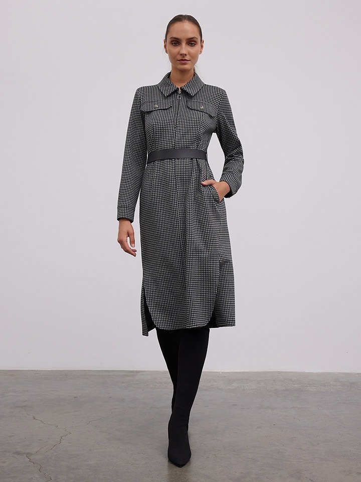 BGN Sukienka w kolorze czarno-szarym rozmiar: 38