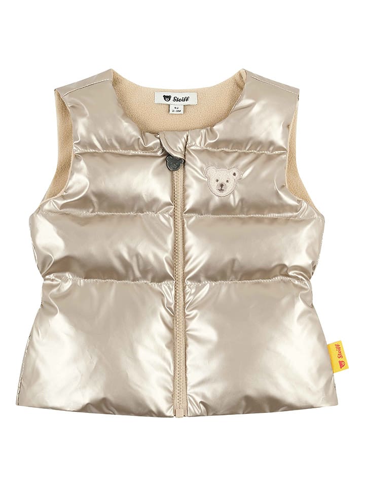 Steiff Kamizelka pikowana w kolorze złotym rozmiar: 74