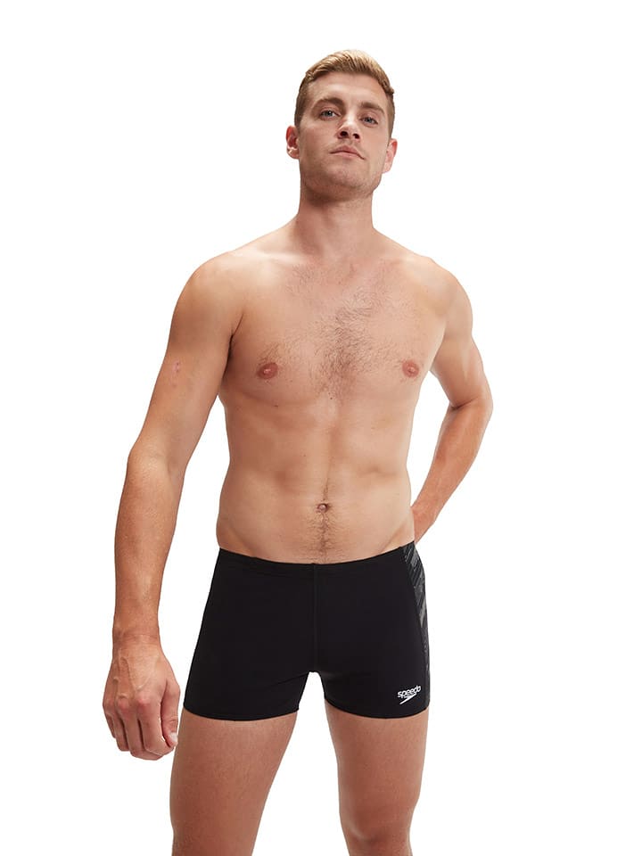 Speedo Kąpielówki "Eco+ H-Boom" w kolorze czarno-szaro-białym rozmiar: 4