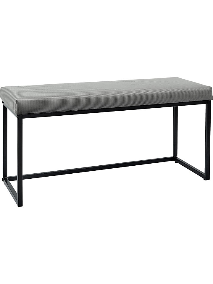 Rétro Chic Ławka "Giulia" w kolorze szarym - 100 x 49 x 39 cm rozmiar: onesize